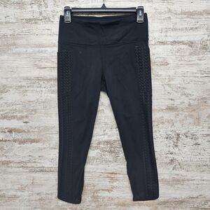 Athleta 54023 Mesh Legging Black Sz S Pocket Yoga Gym Workout Athleisure